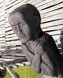 Wooden statue